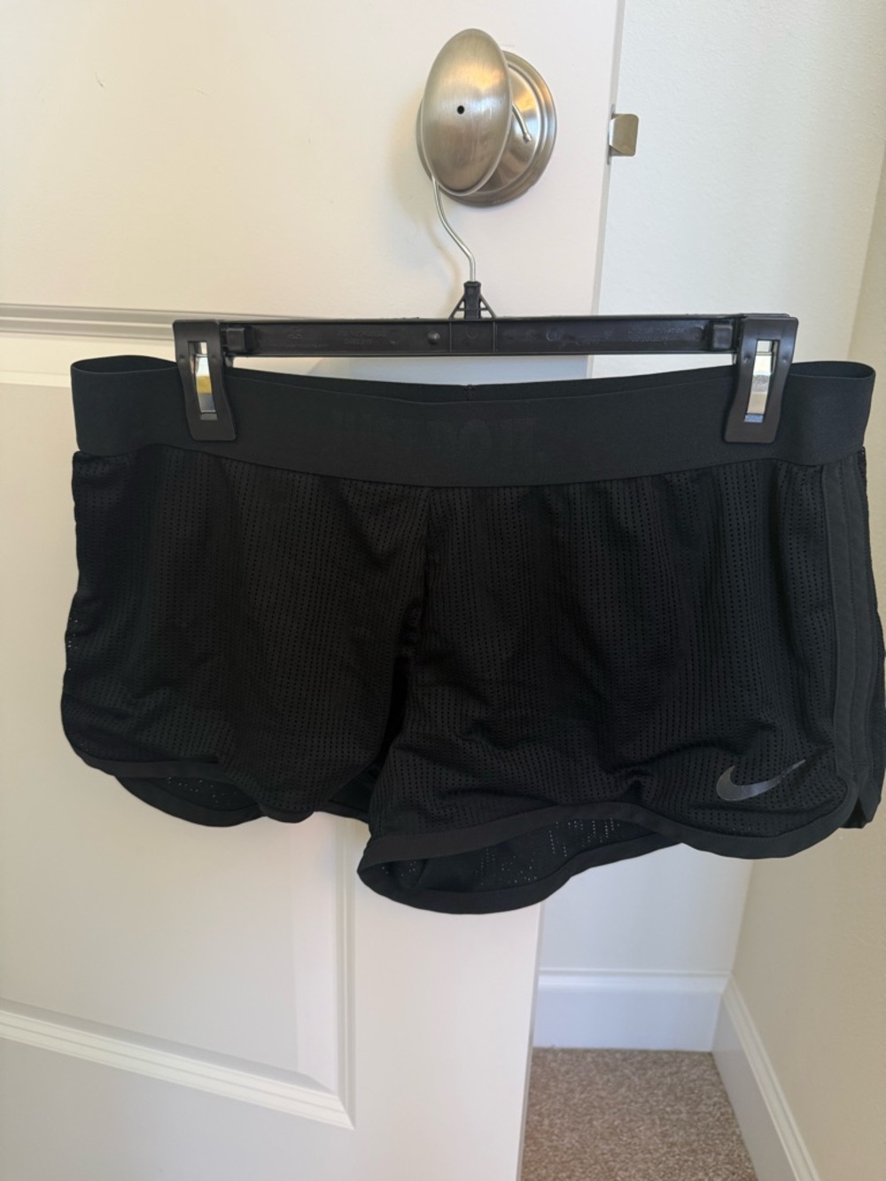 Nike Women's Black Mesh Running Shorts